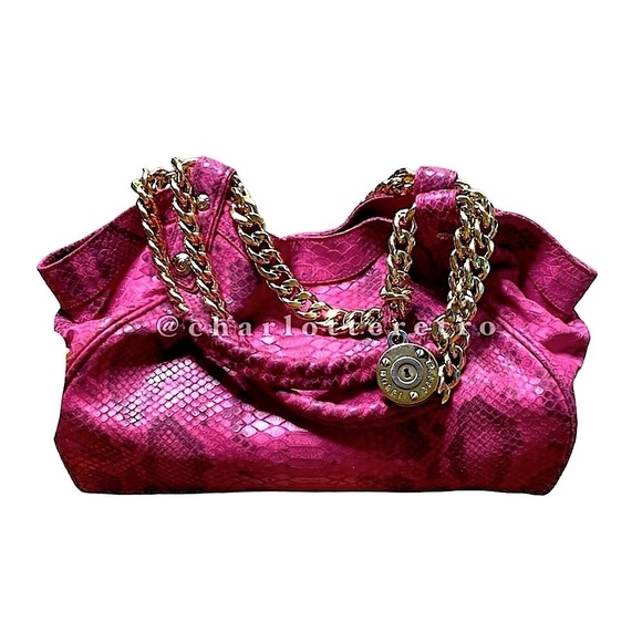 $550 Henri Bendel • Pink Milliner Snake Shopper - Picture 1 of 14
